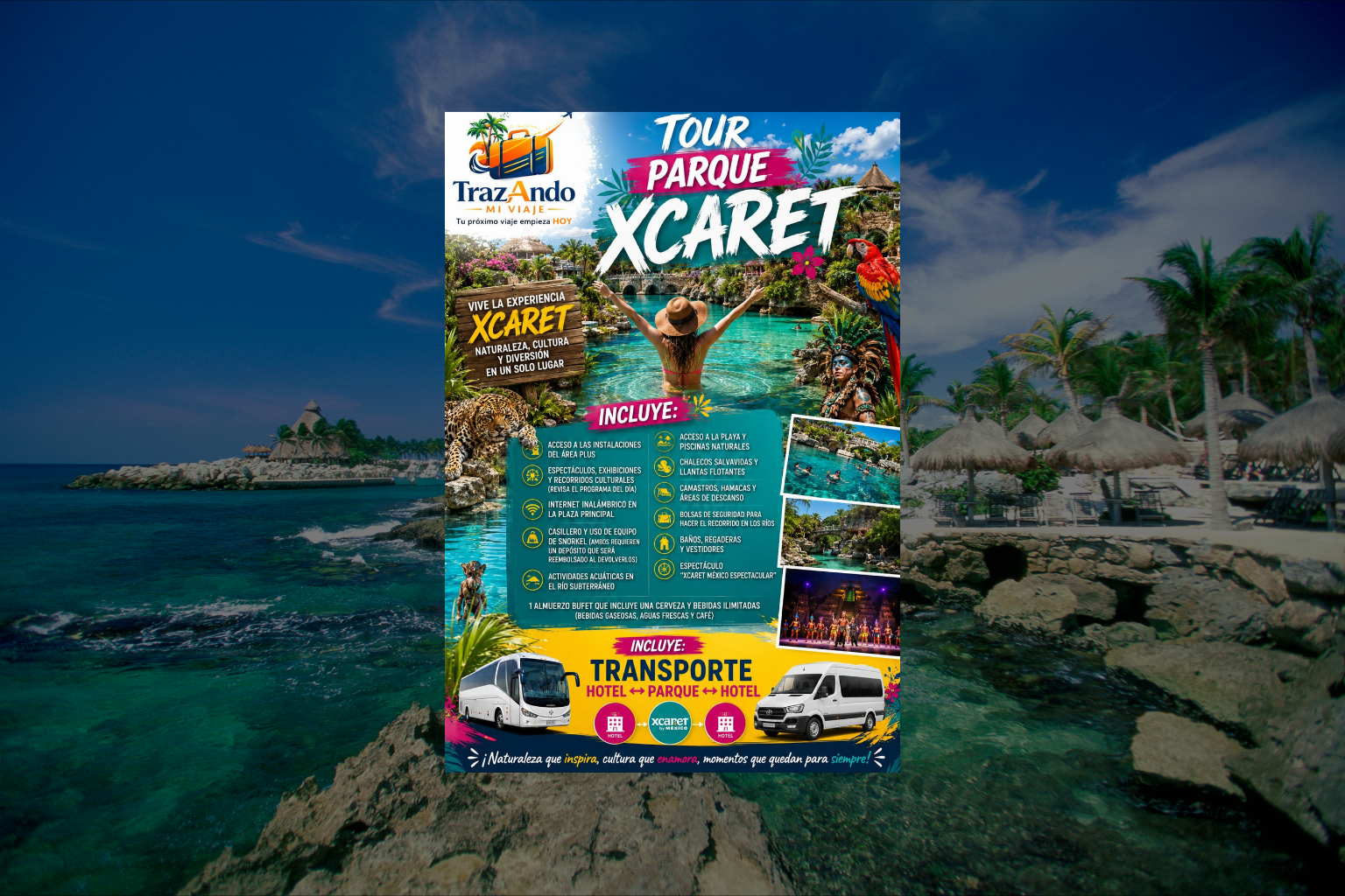 Tour Parque Xcaret (Naturaleza, Cultura y Diversión)